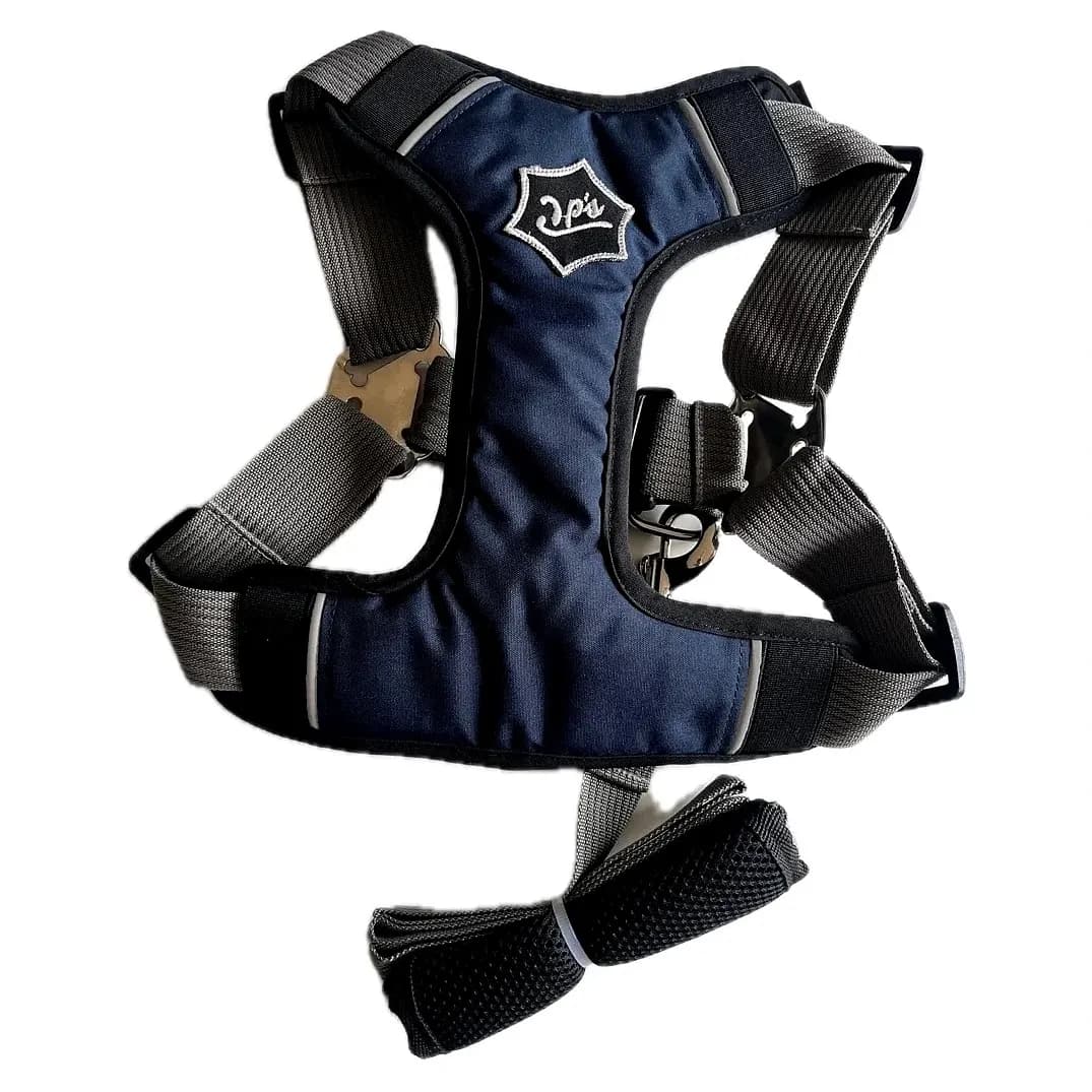 Arnes Pechera Paseador Para Perro - Azul Oscuro