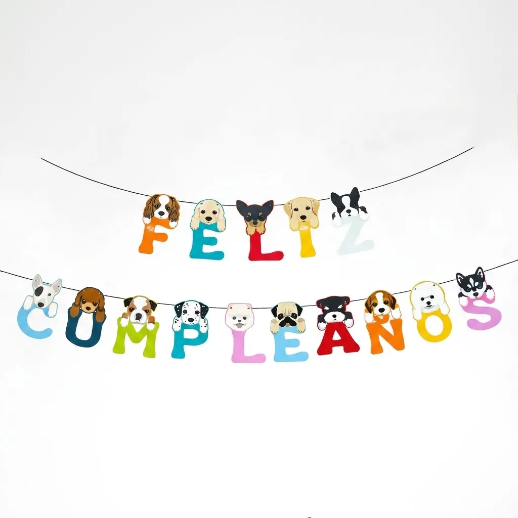 Guirnalda Perros Decoración - Festón De Cumpleaños